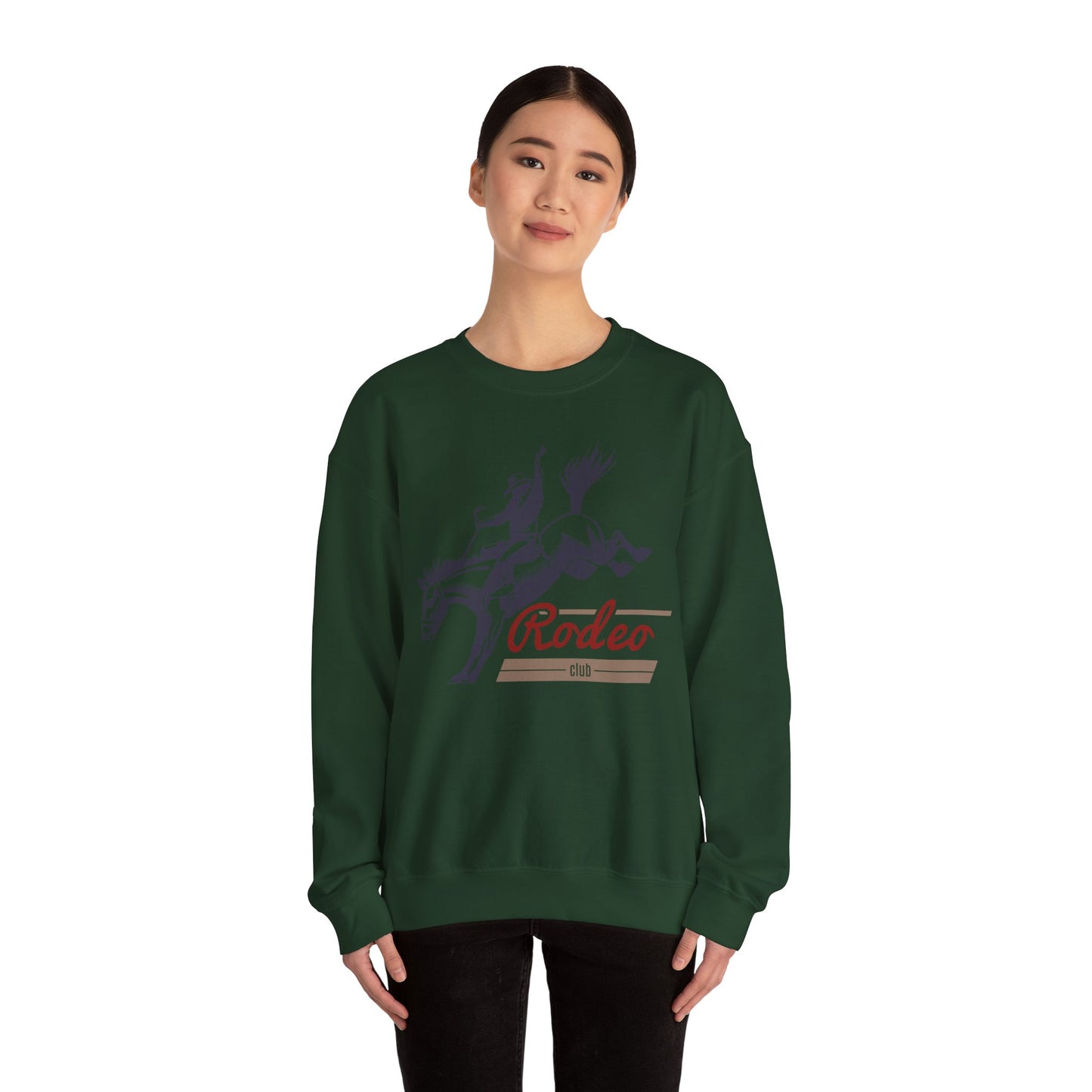 Crewneck Sweatshirt - Western Cowboy - Rodeo Club