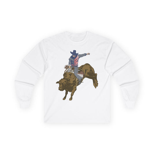 Unisex Ultra Cotton Long Sleeve Tee - Cowboy - Rodeo