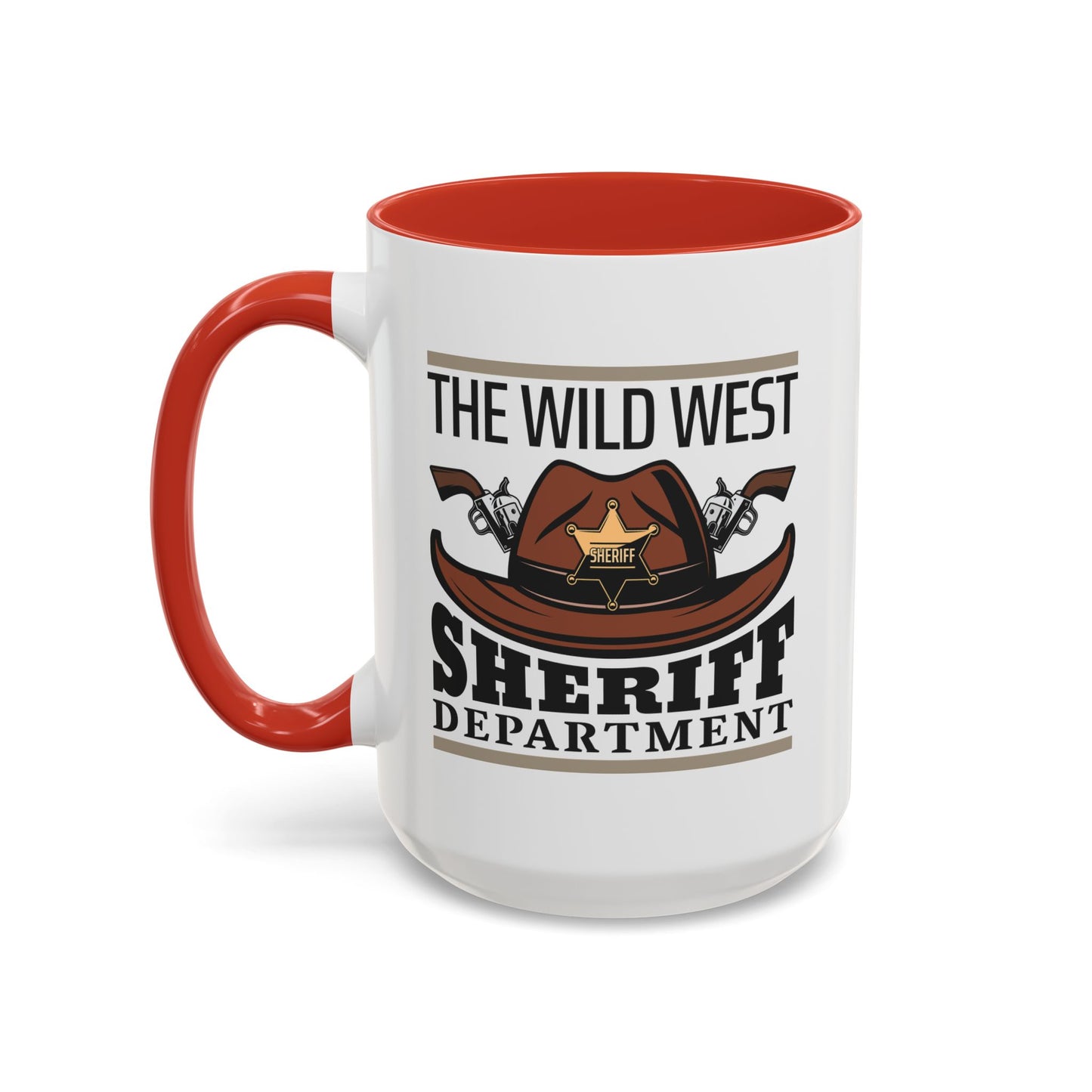 Accent Coffee Mug (11, 15oz) - The Wild West - Sheriff Department