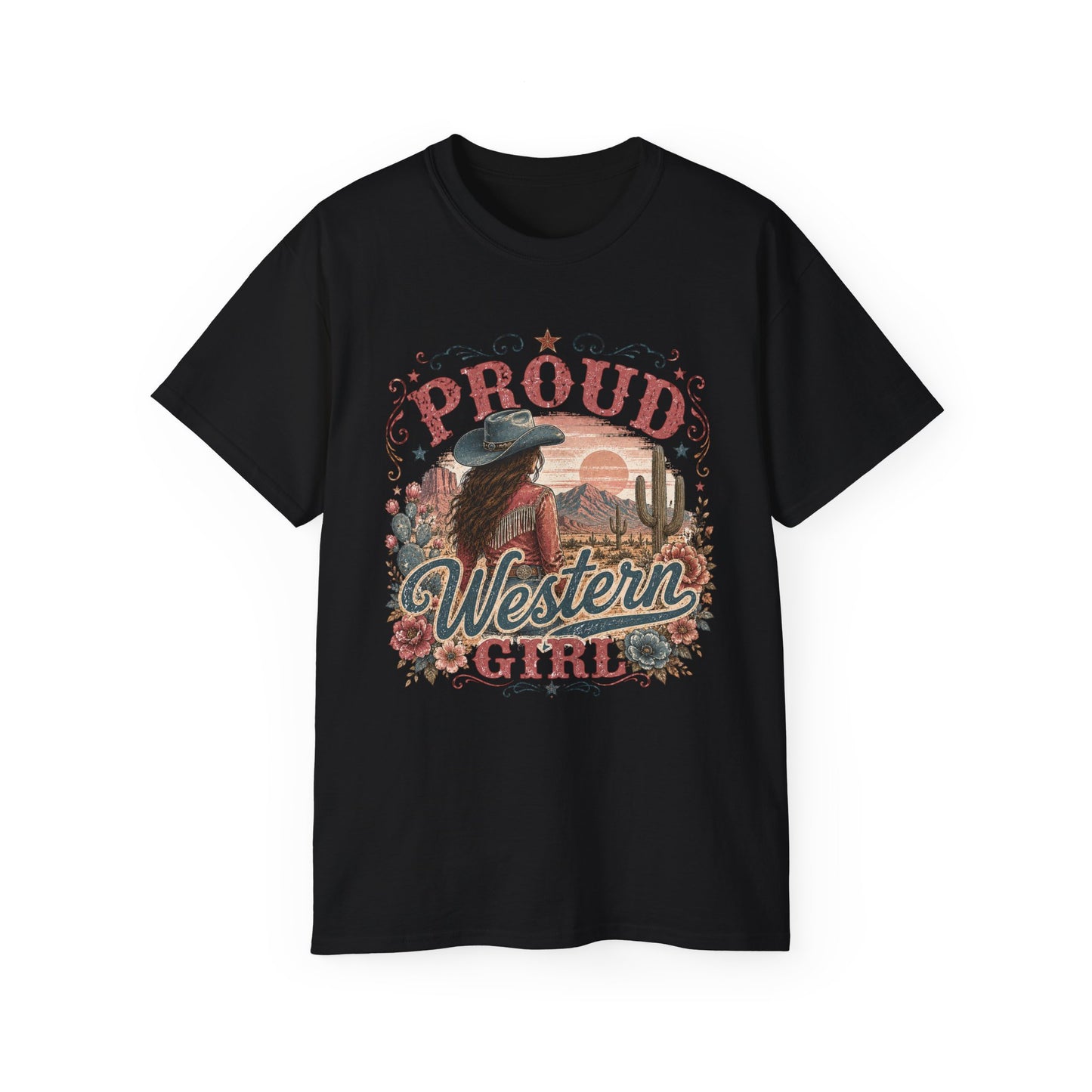 T-Shirt - Proud western girl in the desert