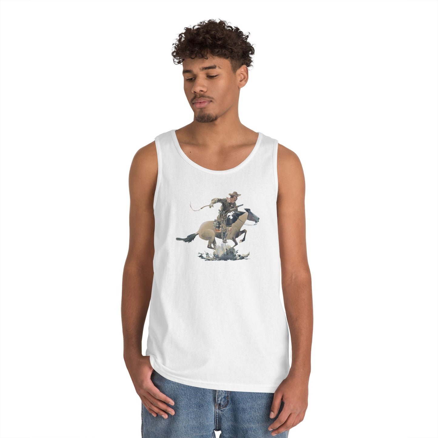 Unisex Heavy Cotton Tank Top - COWBOY