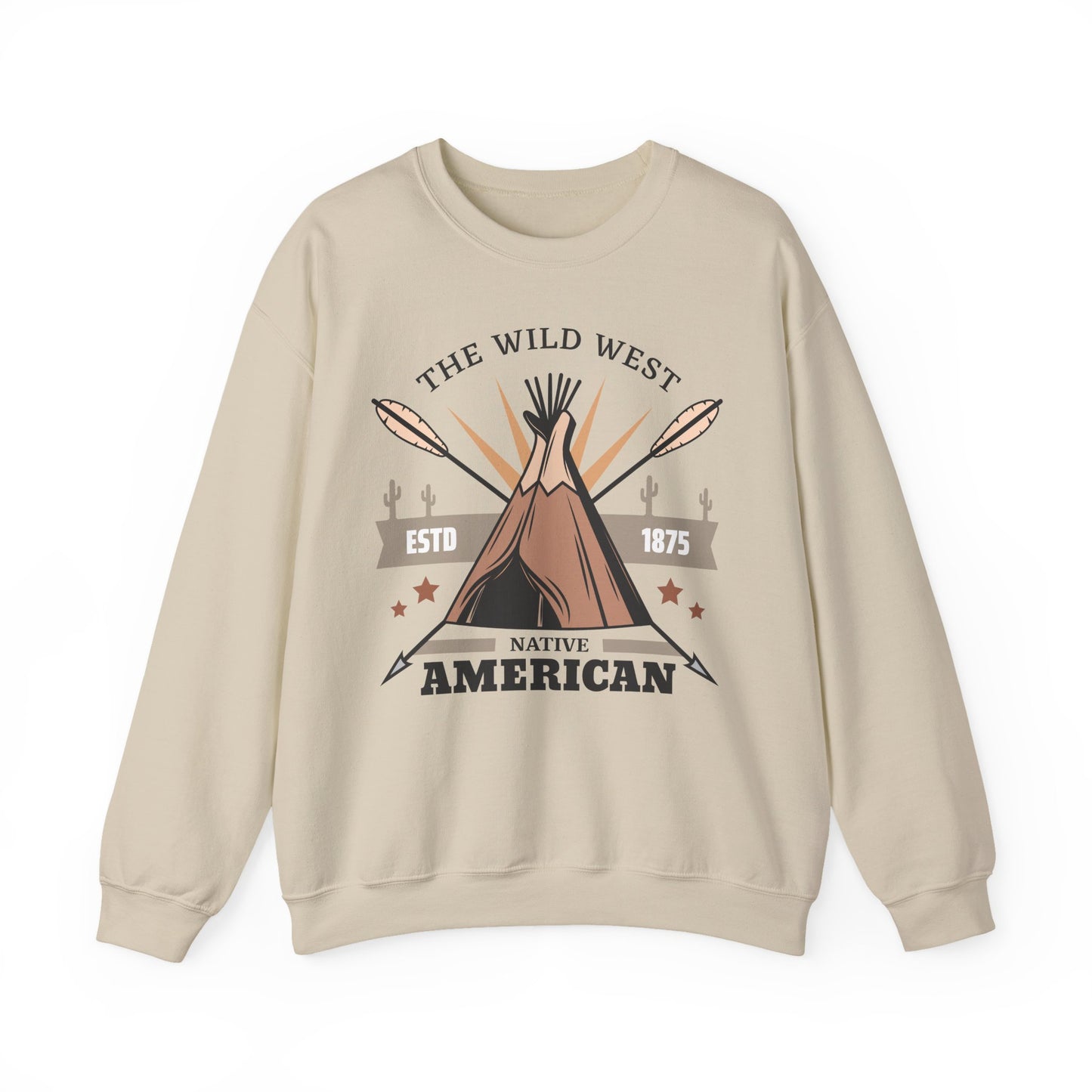 Crewneck Sweatshirt - The Wild West - Native American