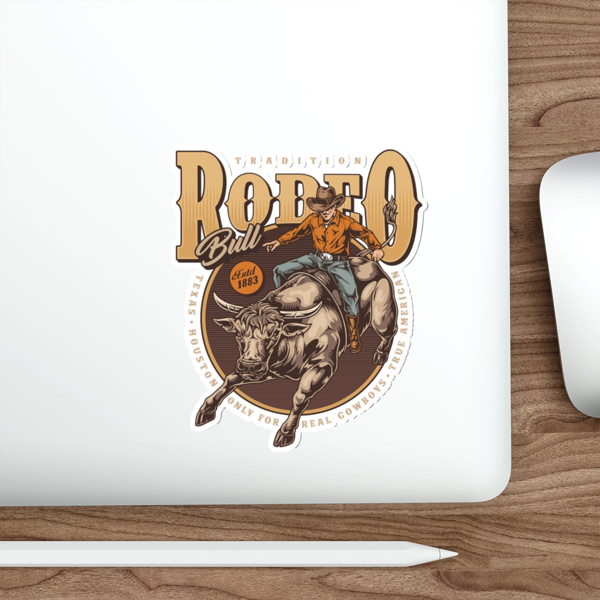 Die-cut stickers - Tradition Rodeo Bull - Real Cowboys
