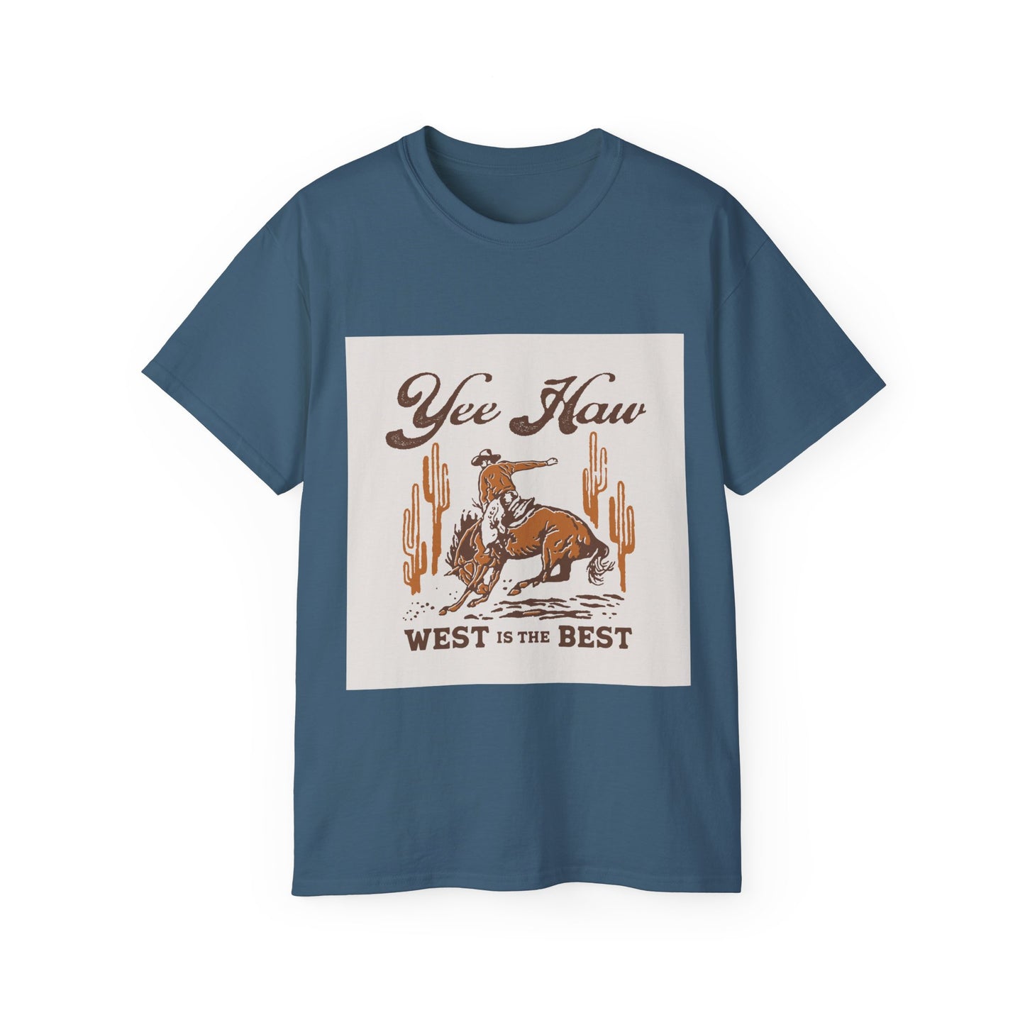 Unisex Ultra Cotton Tee - Wild West Cowboy - Yee Haw