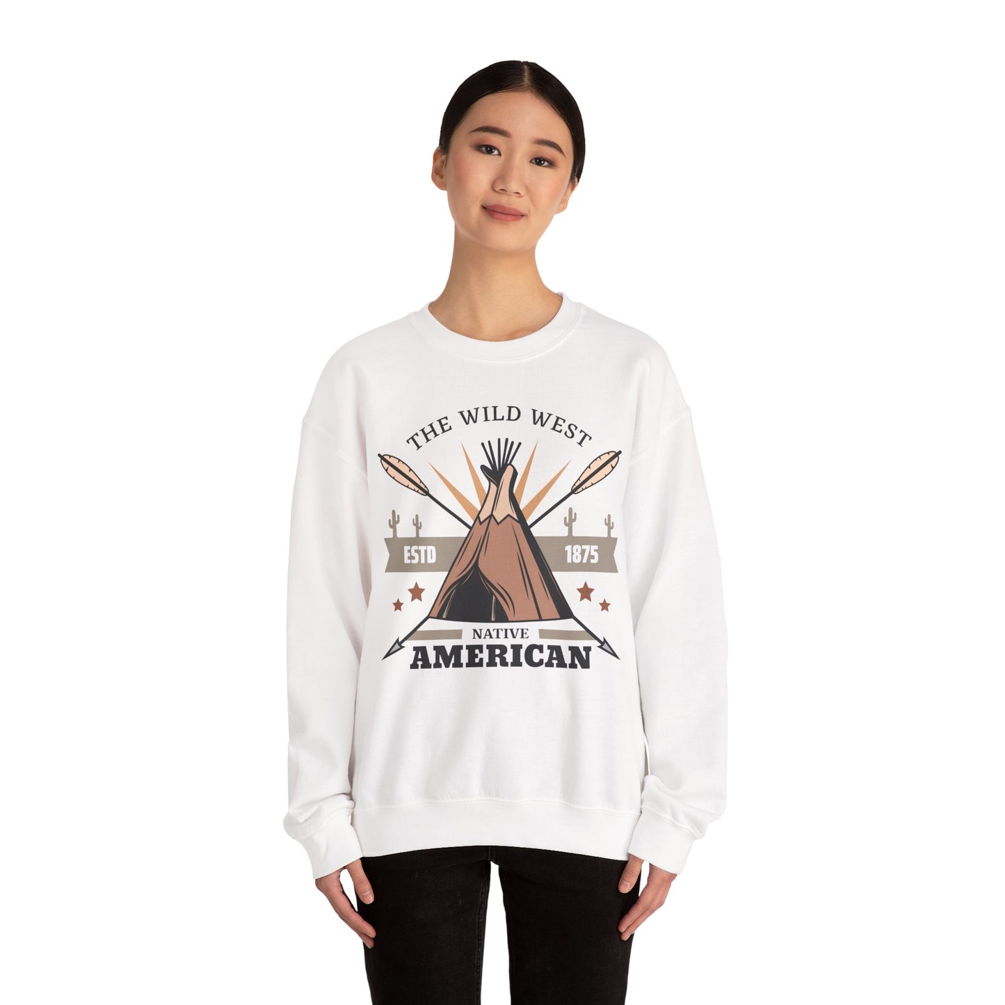 Crewneck Sweatshirt - The Wild West - Native American