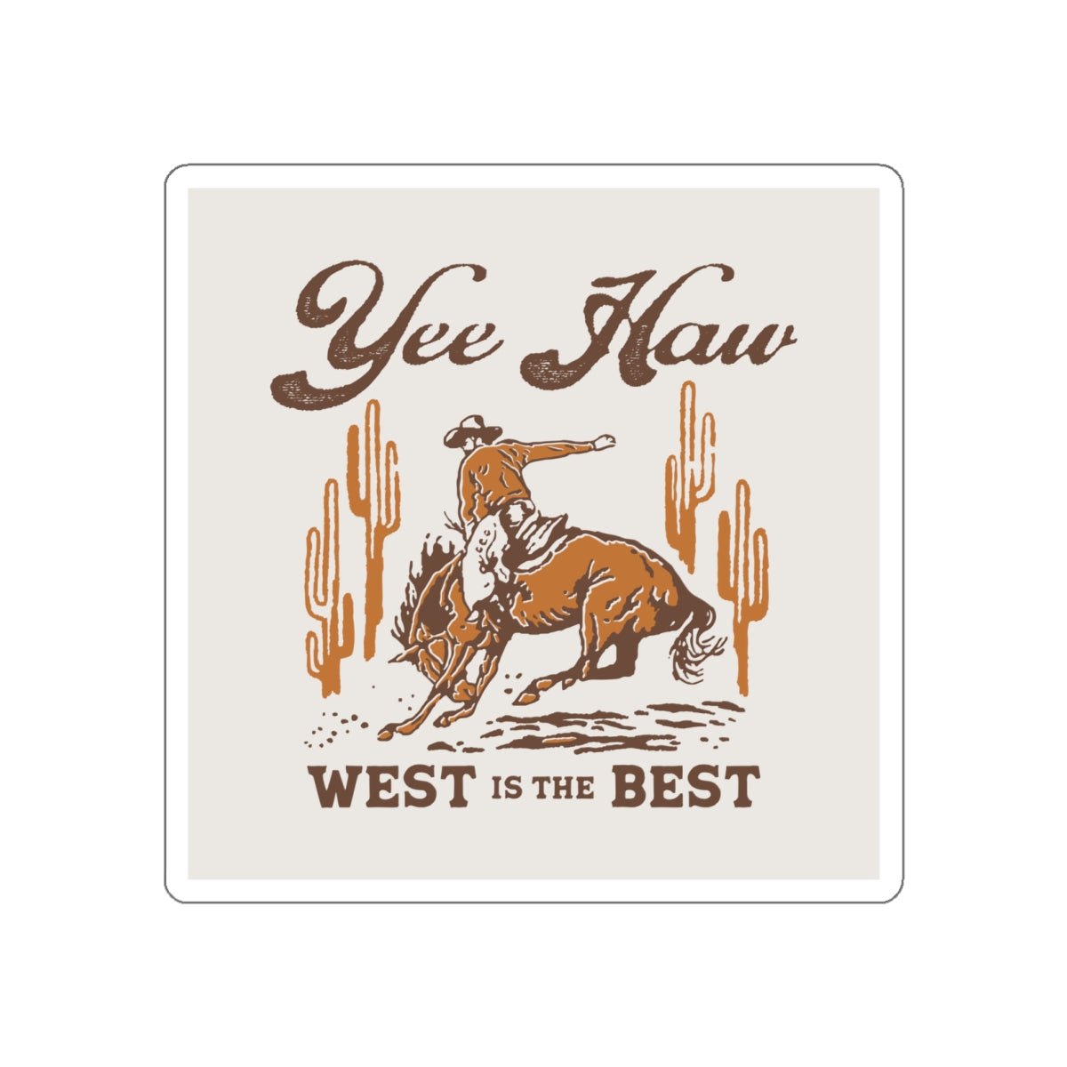 Die-cut stickers - Wild West Cowboy - Yee Haw