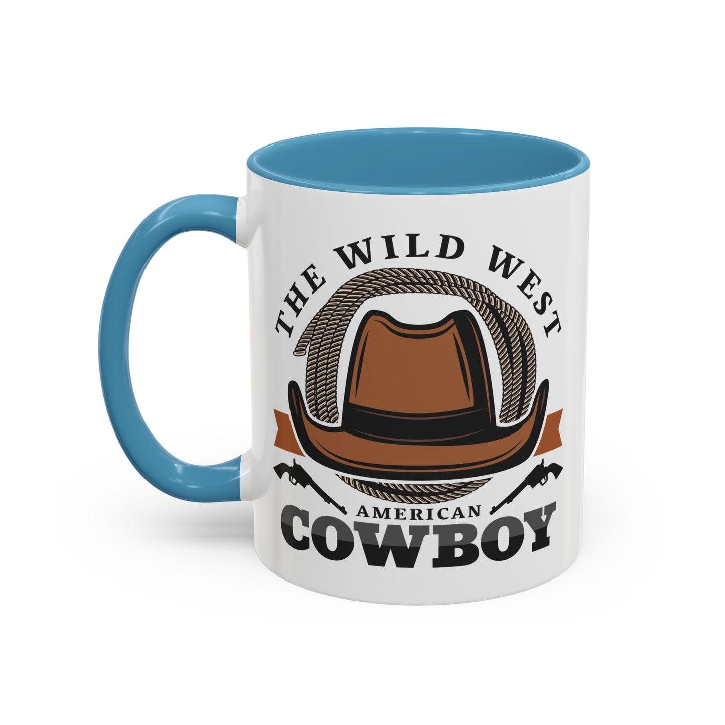 Accent Coffee Mug (11, 15oz) - The Wild West - American Cowboy