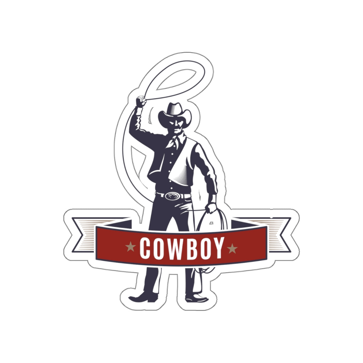 Die-cut stickers - Cowboy - The Wild West