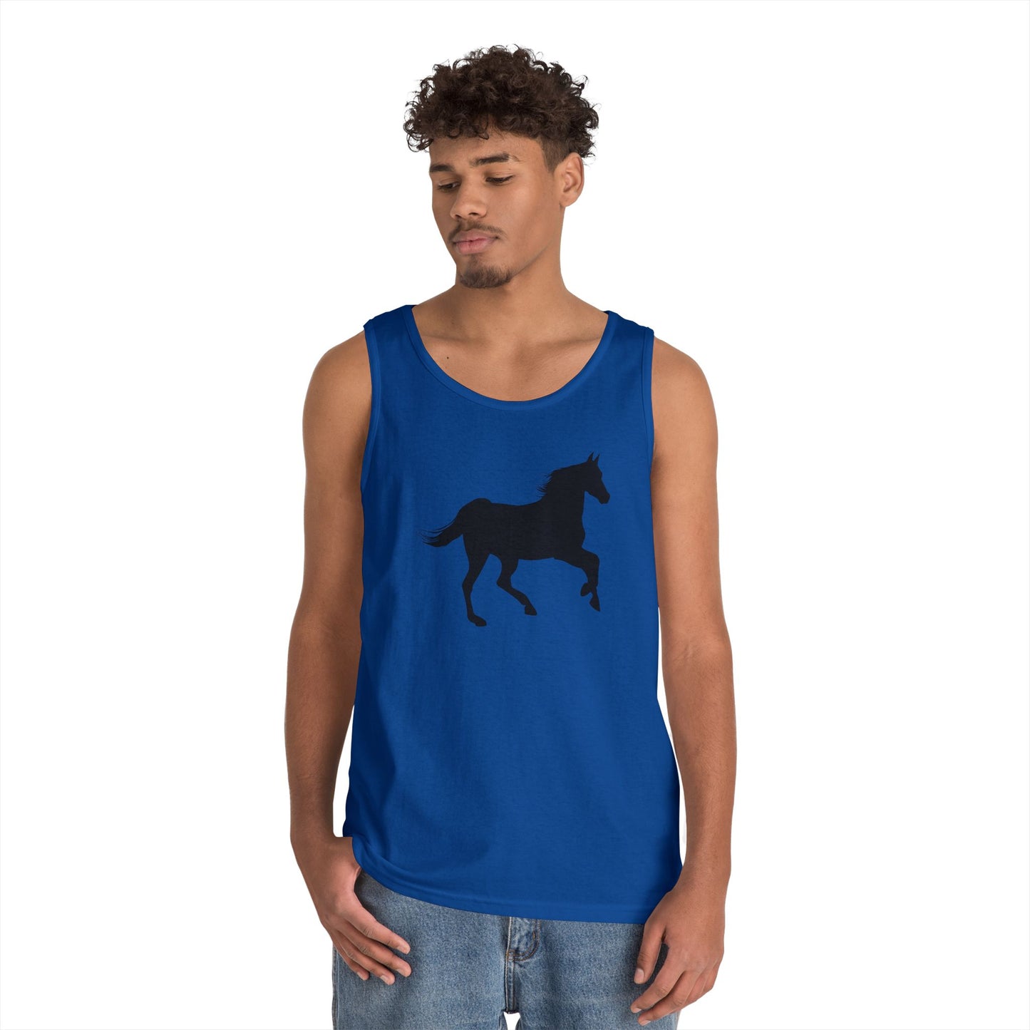 Unisex Heavy Cotton Tank Top - Wild Horse - Prancing X 300