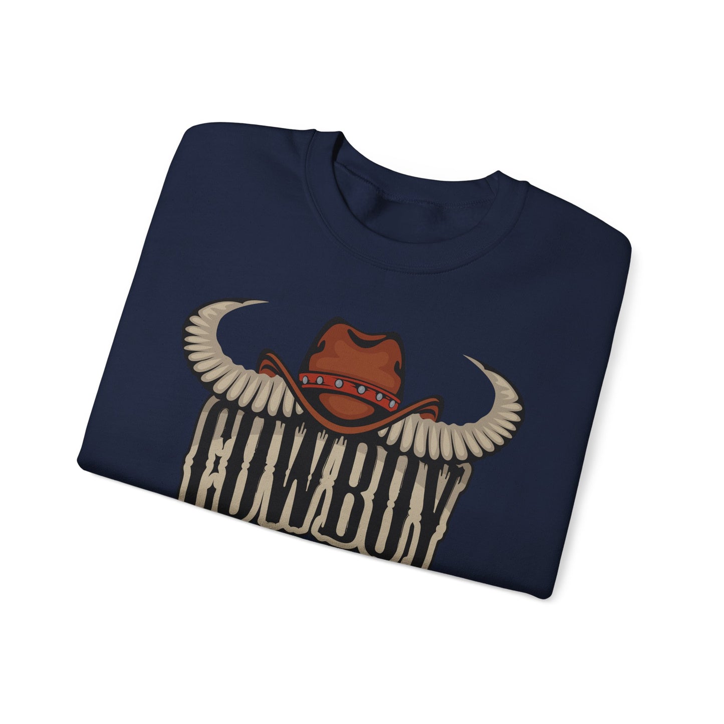 Crewneck Sweatshirt - Cowboy Rodeo - Horn