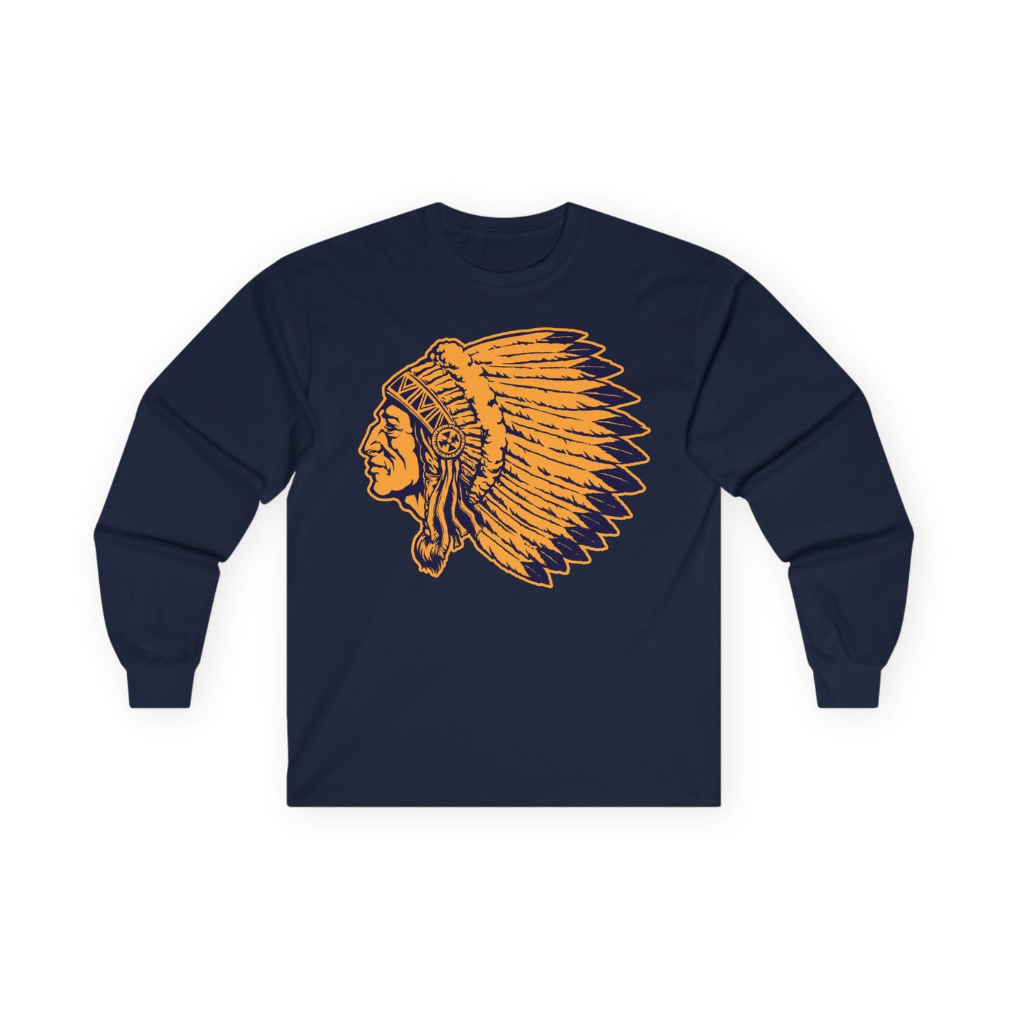 Unisex Ultra Cotton Long Sleeve Tee - Indian Chief