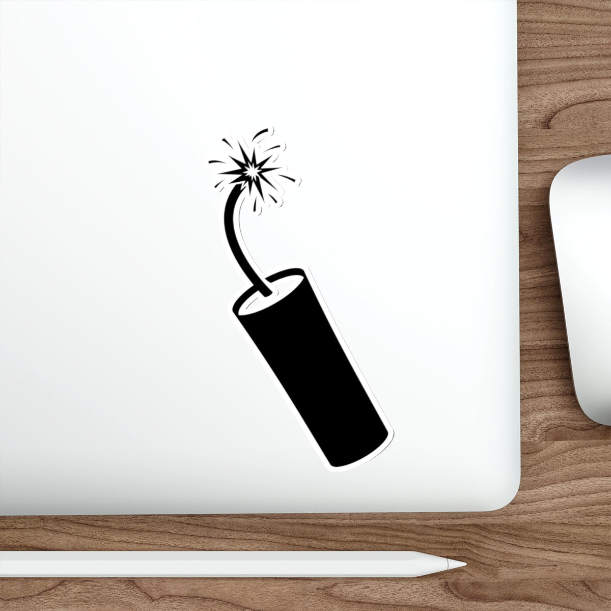 Die-cut stickers - Dynamite Stick w Burng Fuse X 300