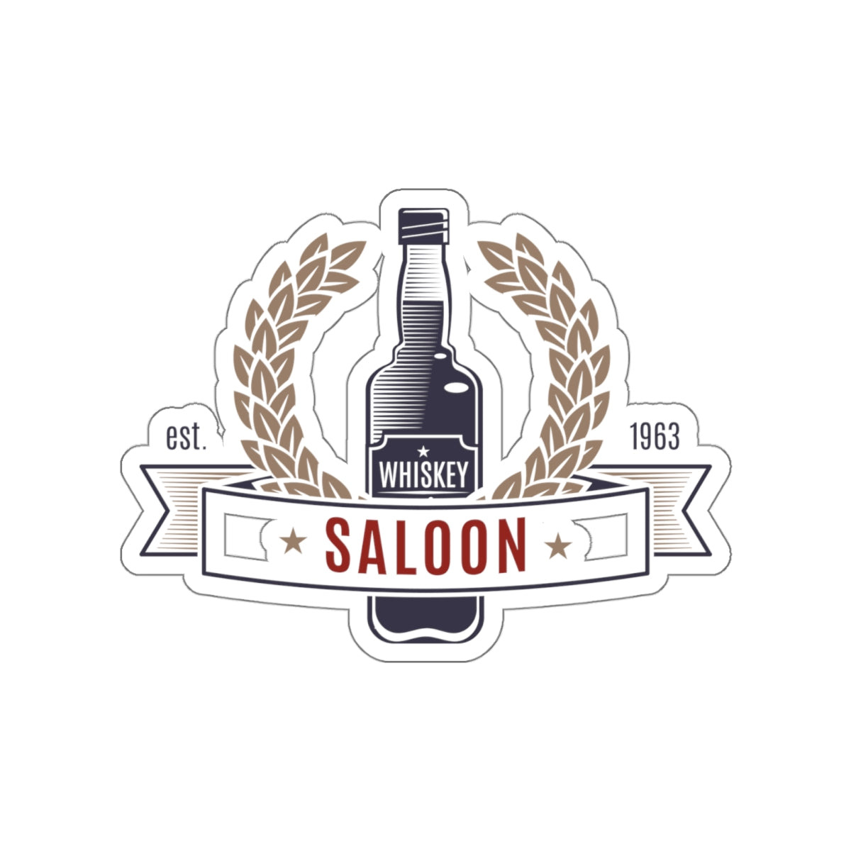 Die-cut stickers - Saloon - Whiskey