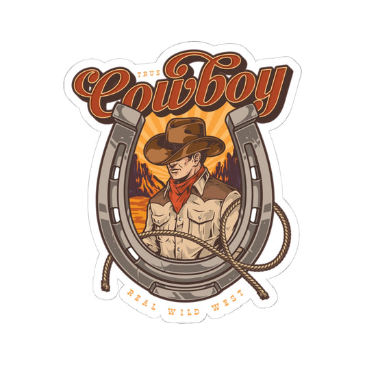 Kiss-Cut Stickers - True Cowboy - Real Wild West