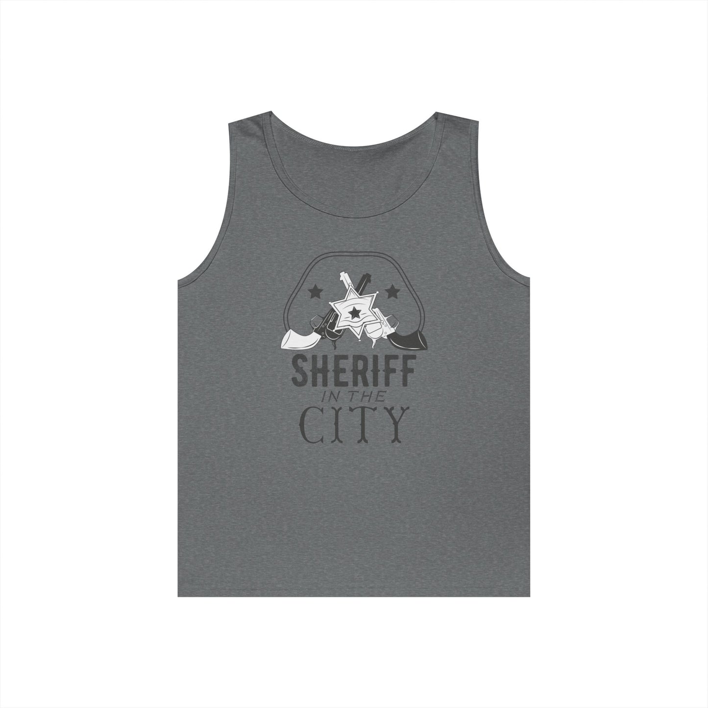 Unisex Heavy Cotton Tank Top - Sheriff in the City
