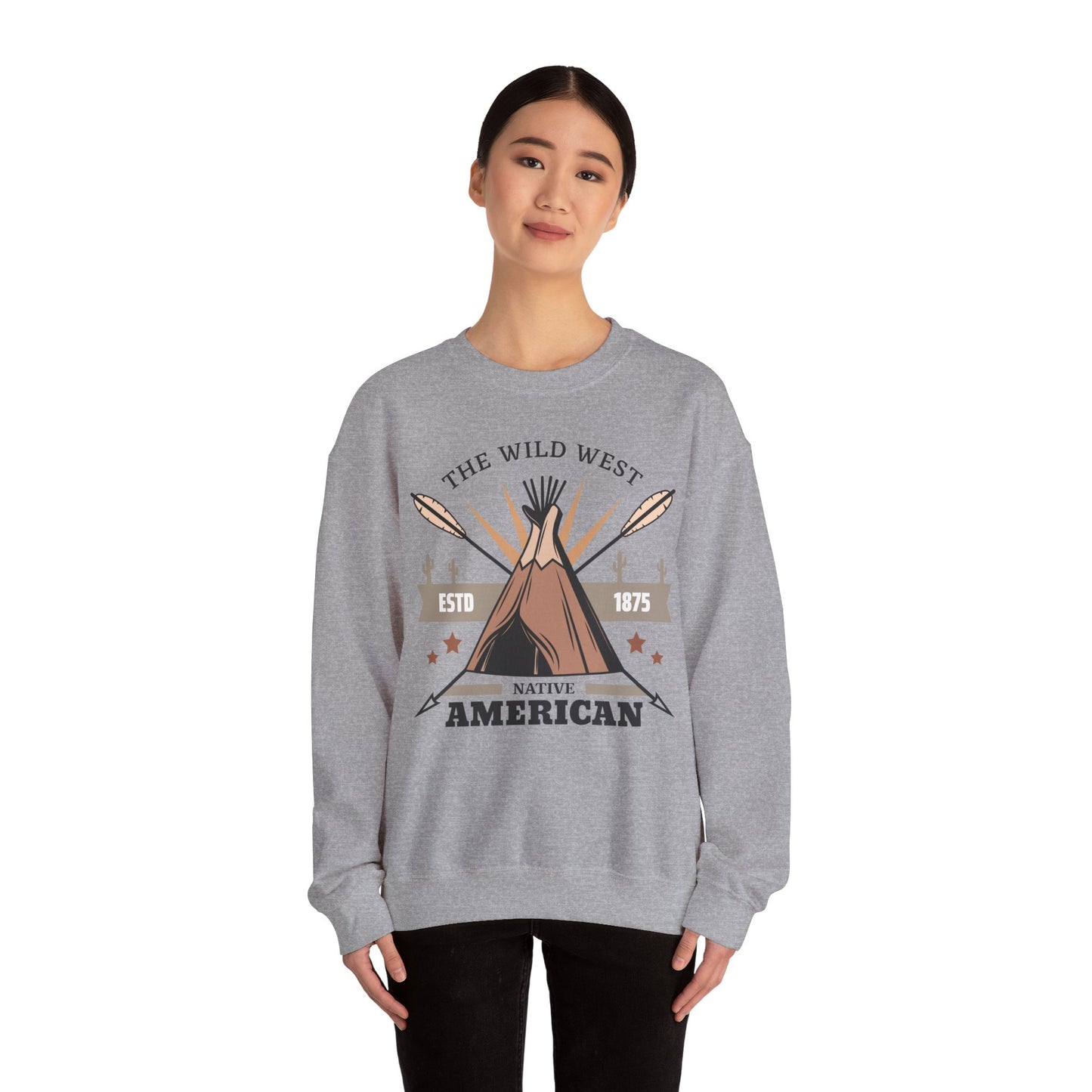 Crewneck Sweatshirt - The Wild West - Native American