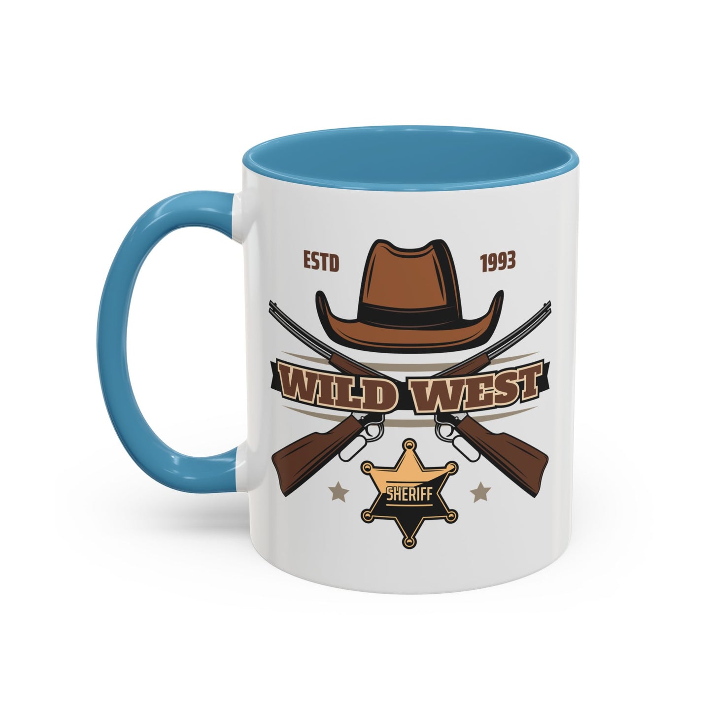 Accent Coffee Mug (11, 15oz) - Wild West - Sheriff