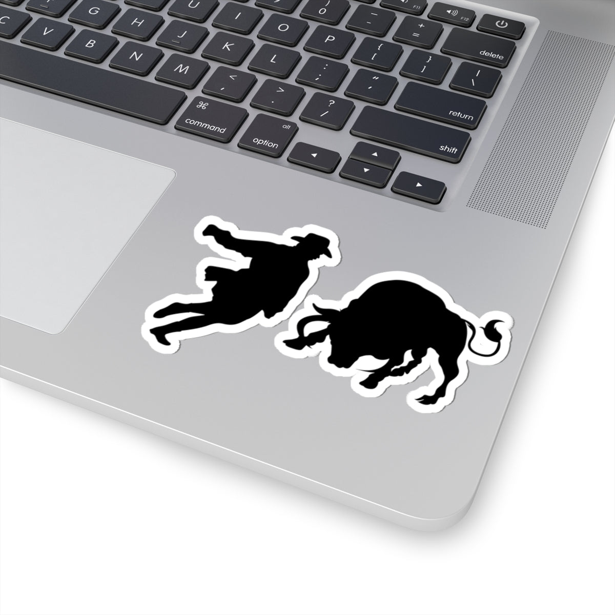 Kiss-Cut Stickers - Clown and Bull - Silhouette
