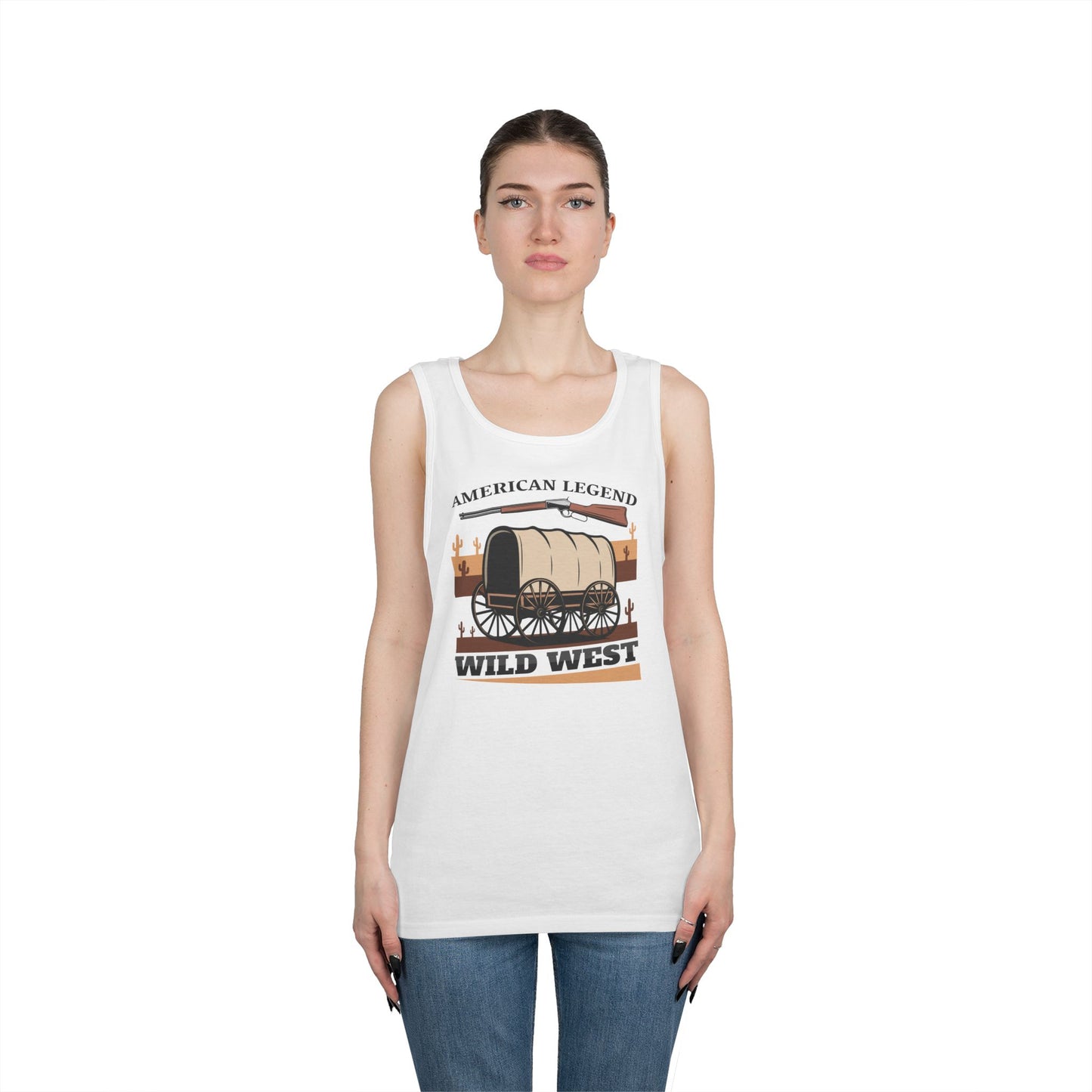 Unisex Heavy Cotton Tank Top - American Legend - Wild West