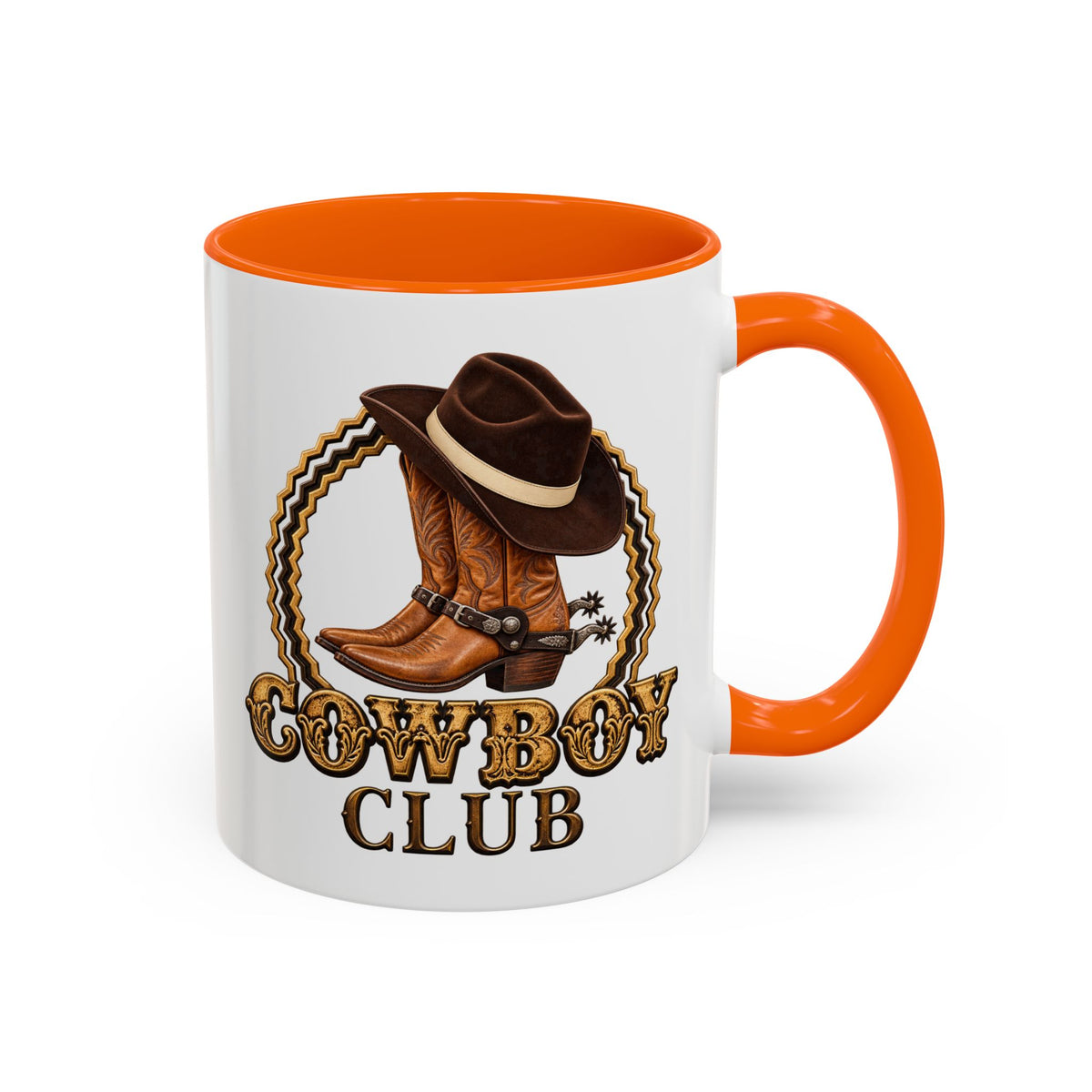 Accent Coffee Mug (11, 15oz) - Cowboys - Cowboy Club - Color - 3D Transparent
