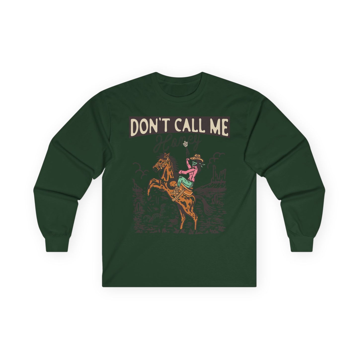 Unisex Ultra Cotton Long Sleeve Tee - Cowgirl Rodeo Western - Dont Call Me Honey