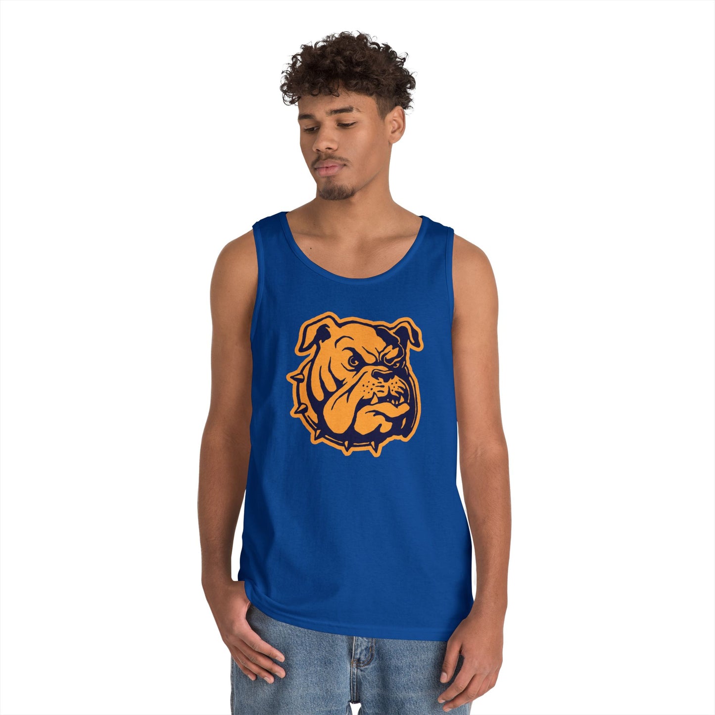 Unisex Heavy Cotton Tank Top - Bulldog Head