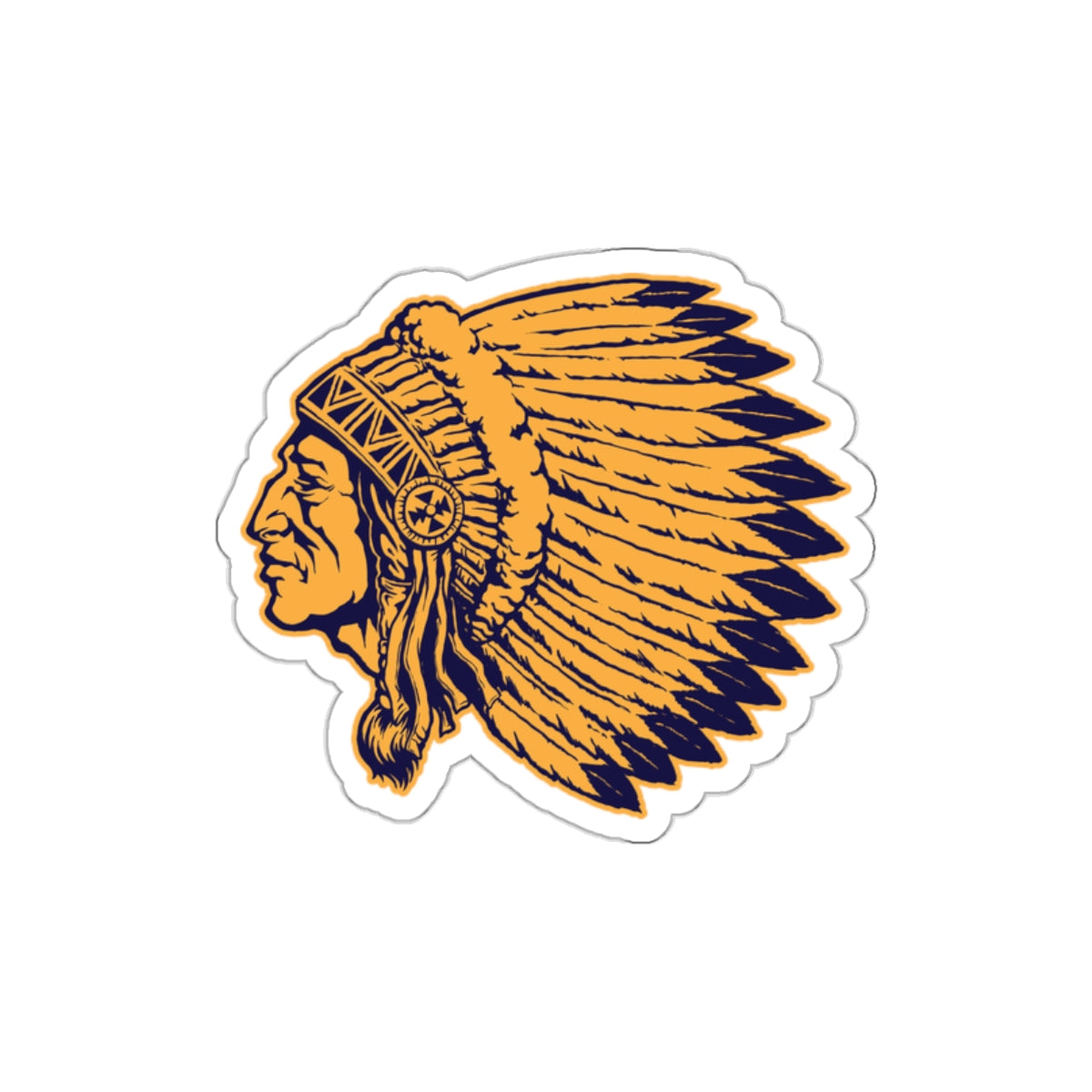 Die-cut stickers - Indian Chief