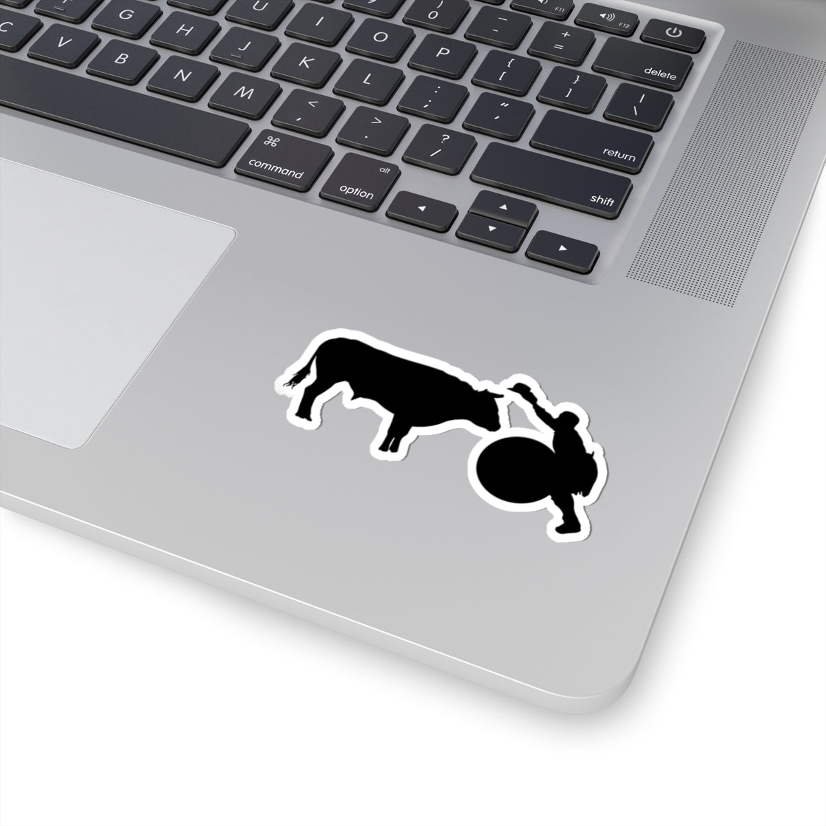 Kiss-Cut Stickers - Clown and Bull - Silhouette - V2