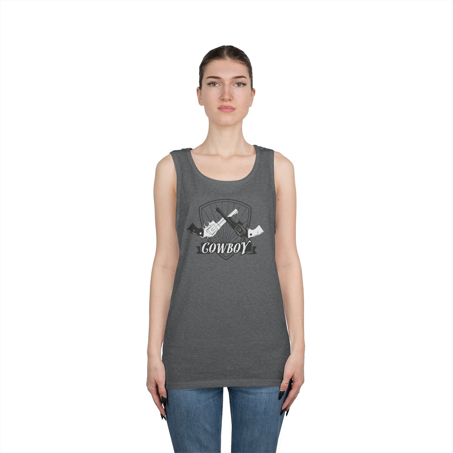 Unisex Heavy Cotton Tank Top - Cowboy Rifles