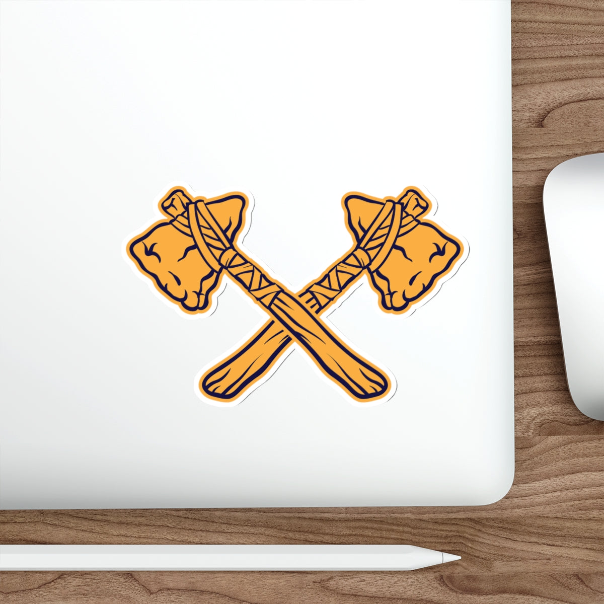 Die-cut stickers - Crossed Tomahawks