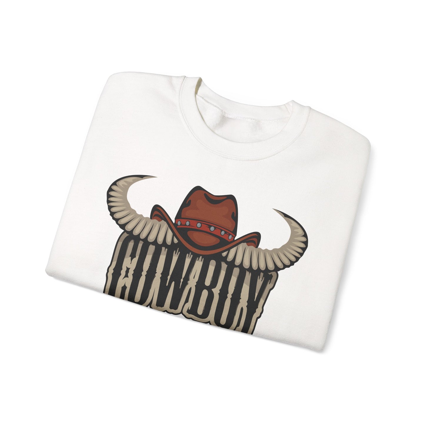 Crewneck Sweatshirt - Cowboy Rodeo - Horn