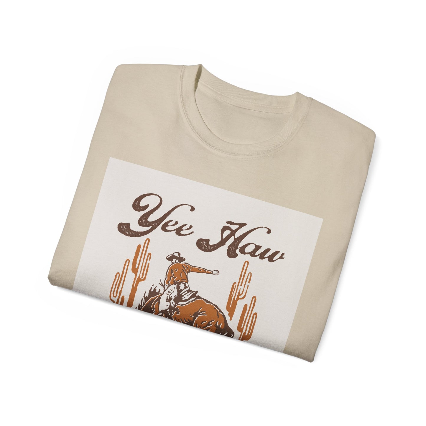 Unisex Ultra Cotton Tee - Wild West Cowboy - Yee Haw