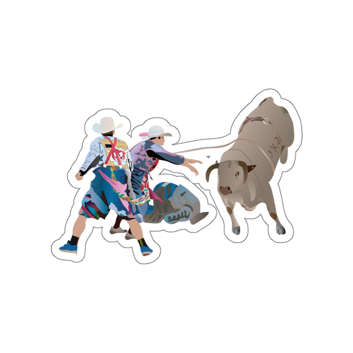 Die-cut stickers - Clowns and Bull