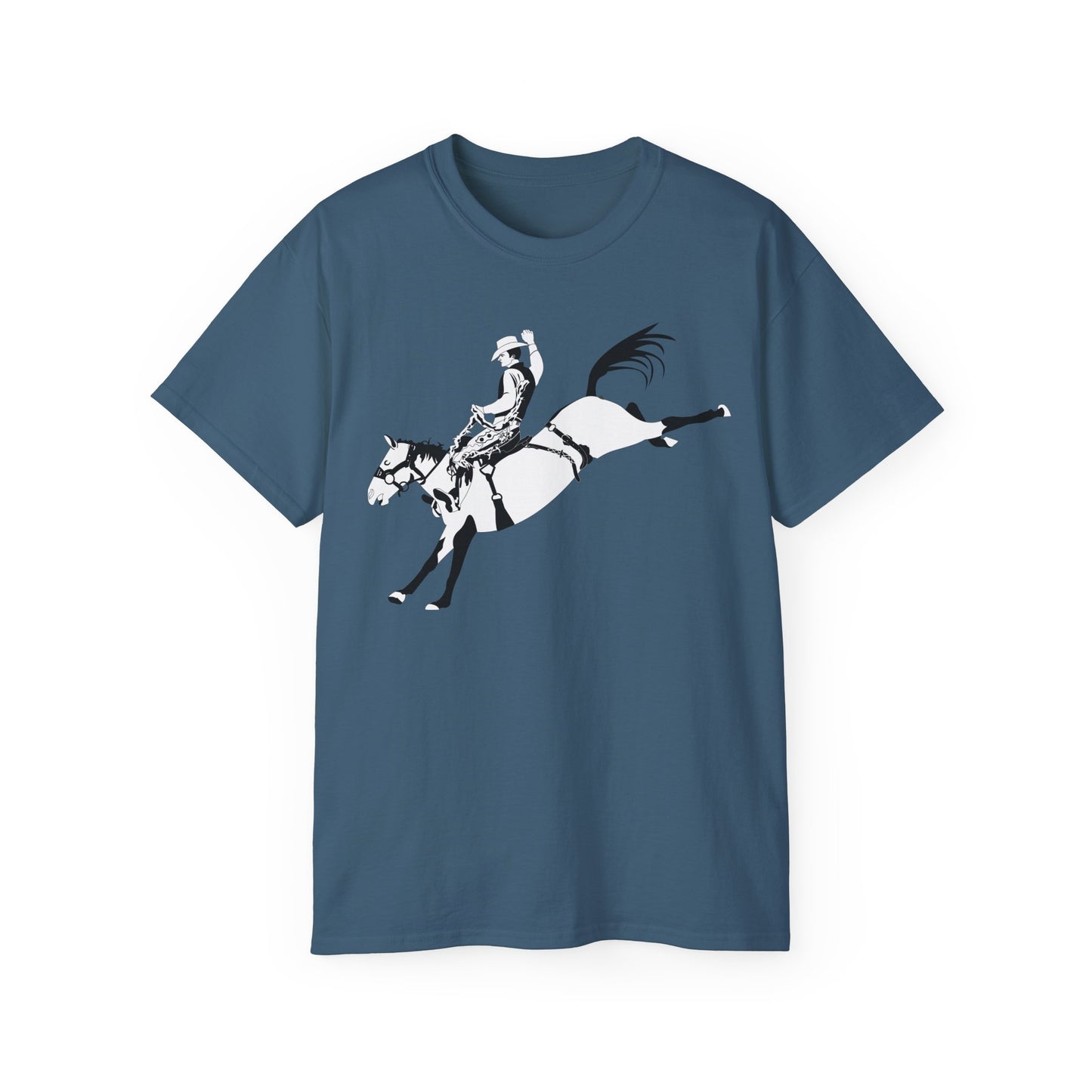 Unisex Ultra Cotton Tee - Cowboy - Bronco Buster - BW