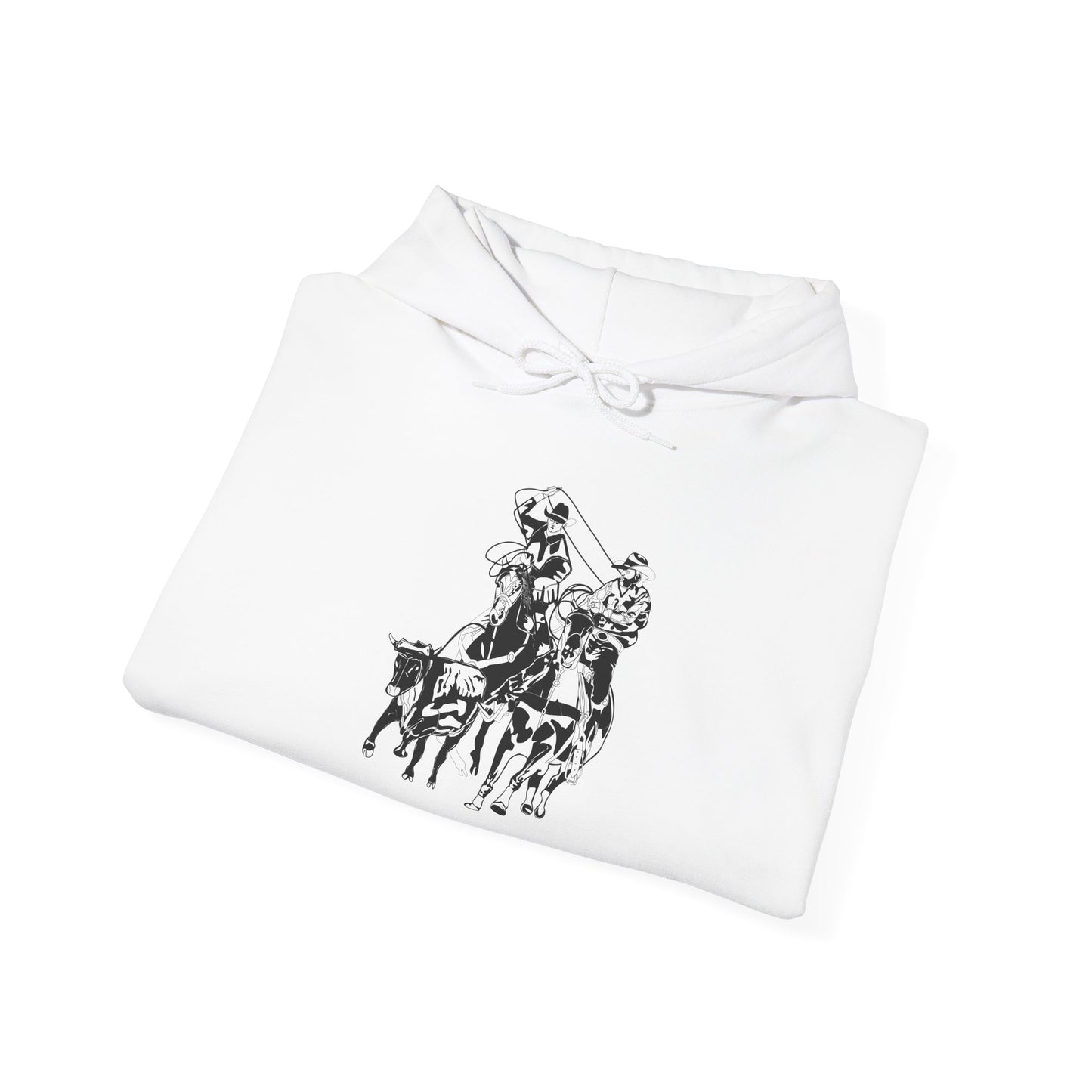Unisex Hoodie - California Rodeo - Salinas Team Roping - BW