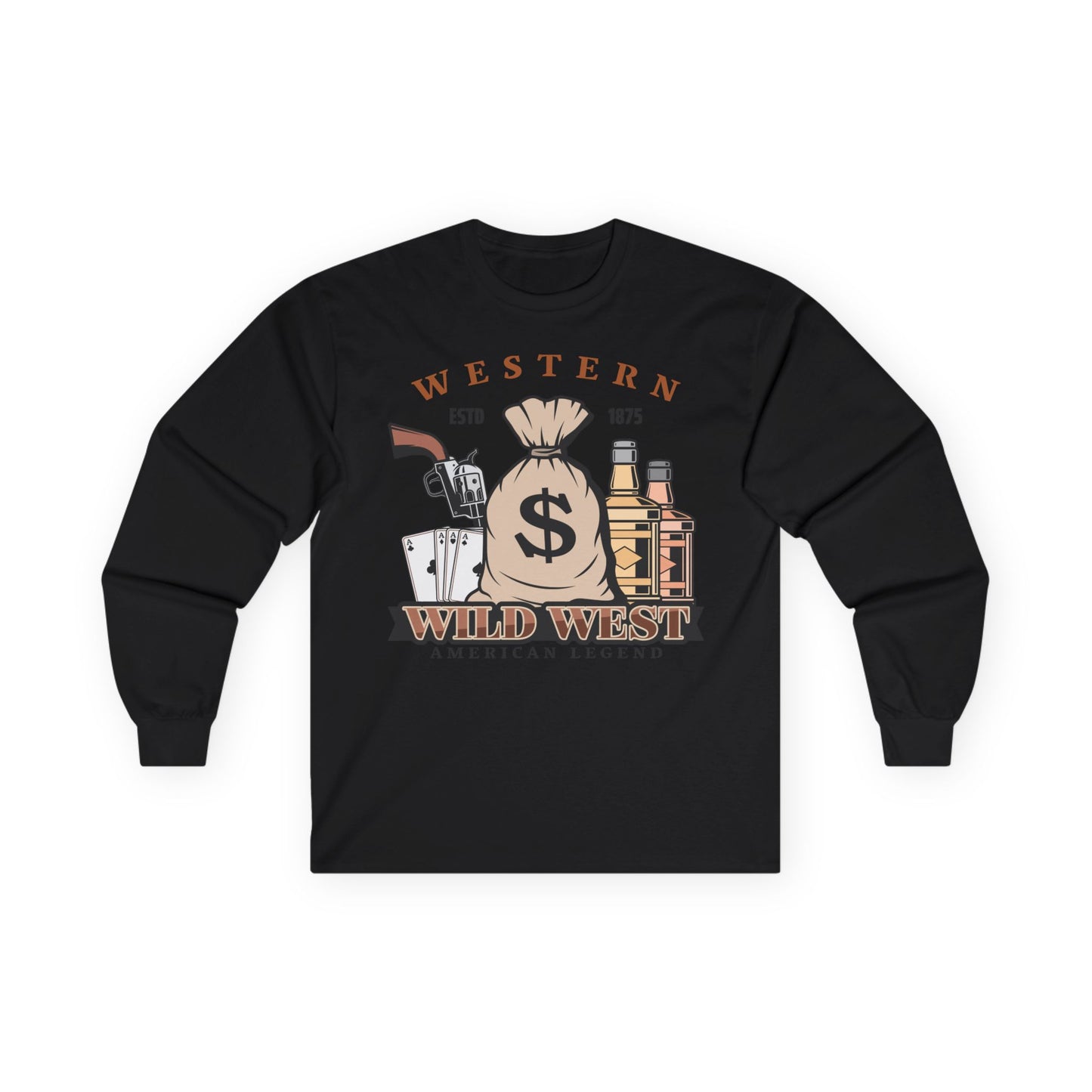 Unisex Ultra Cotton Long Sleeve Tee - Western - Wild West - American Legend
