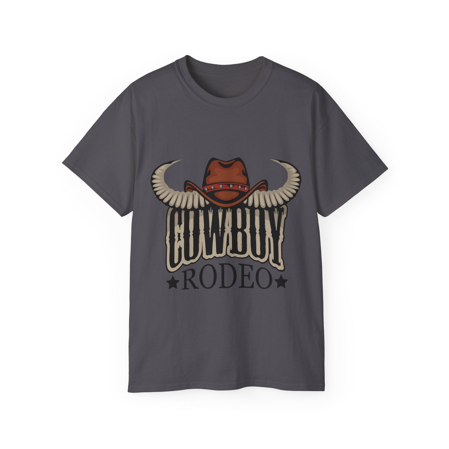 Unisex Ultra Cotton Tee - Cowboy Rodeo - Horn