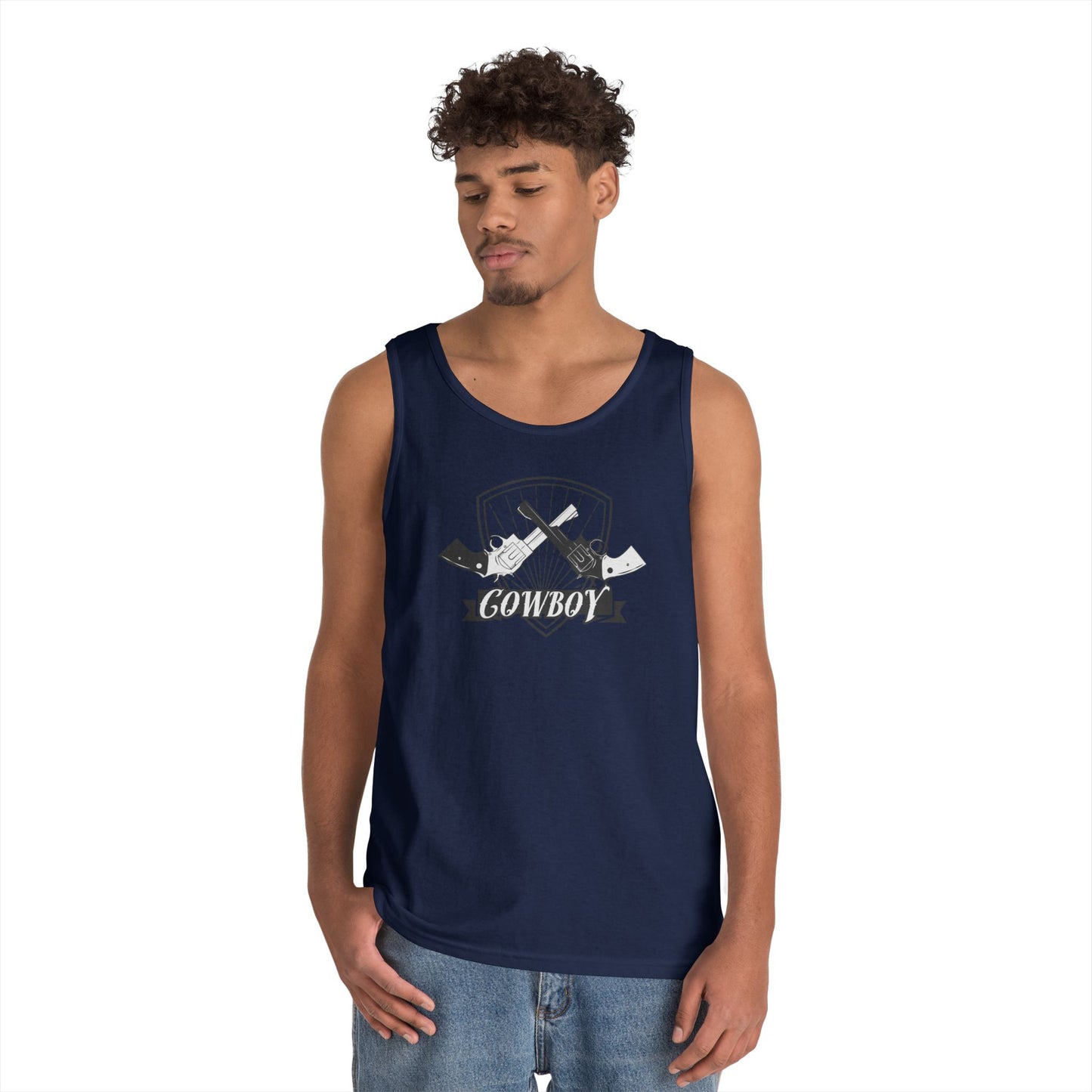 Unisex Heavy Cotton Tank Top - Cowboy Rifles