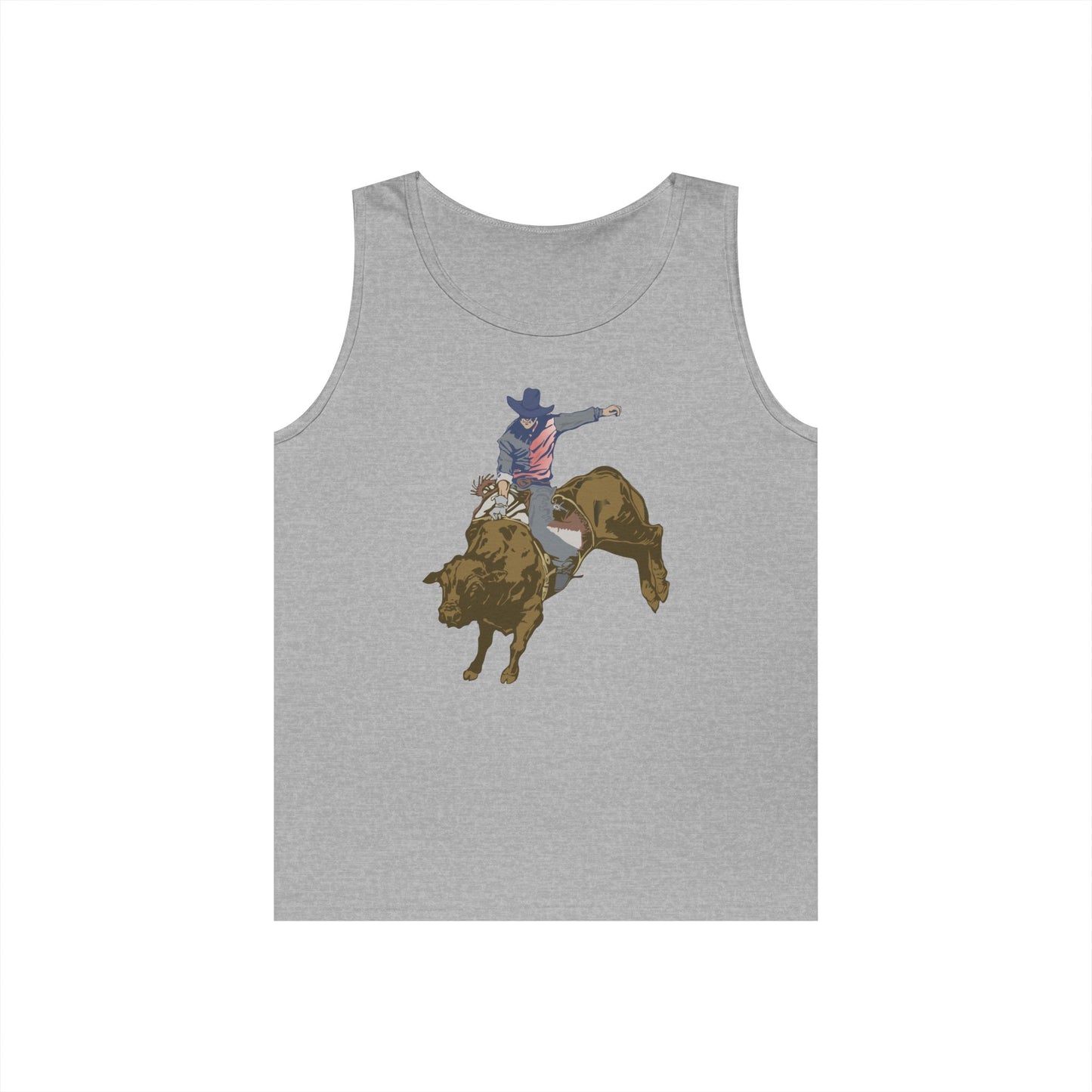 Unisex Heavy Cotton Tank Top - Cowboy - Rodeo