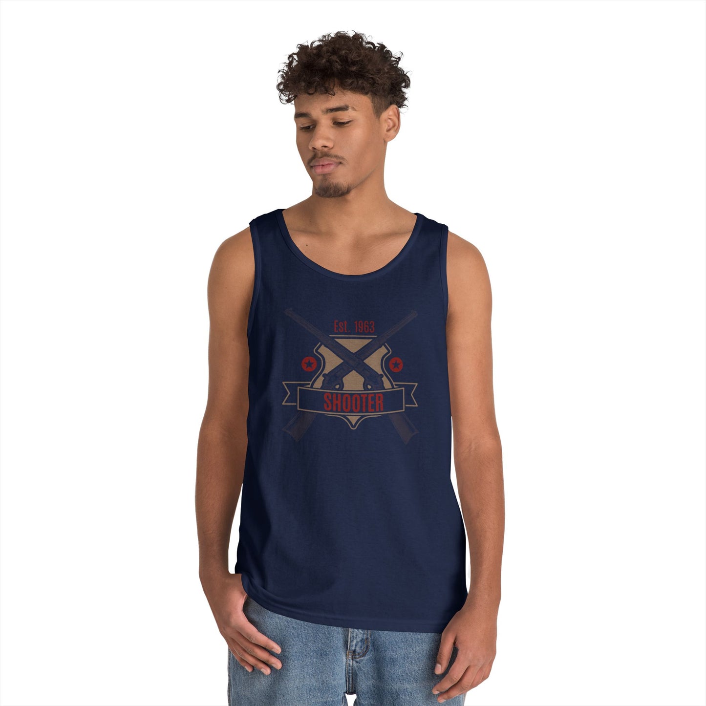 Unisex Heavy Cotton Tank Top - Shooter - Revolver