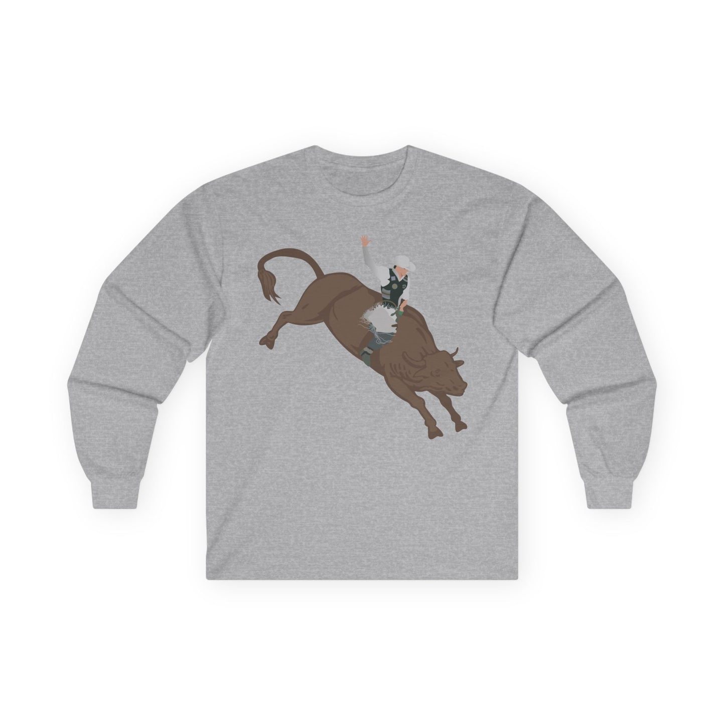 Unisex Ultra Cotton Long Sleeve Tee - Cowboy - V2
