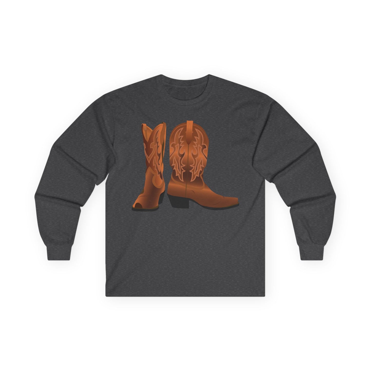 Unisex Ultra Cotton Long Sleeve Tee - Rodeo - Cowboy Boots