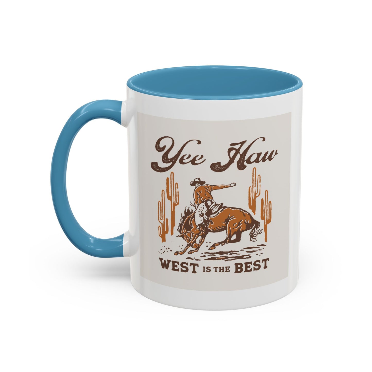 Accent Coffee Mug (11, 15oz) - Wild West Cowboy - Yee Haw