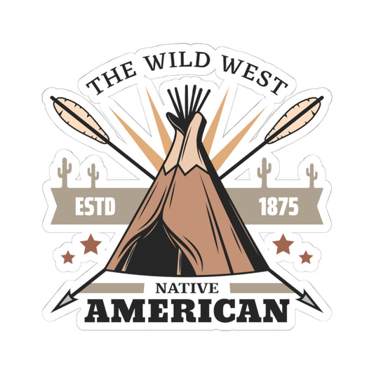 Kiss-Cut Stickers - The Wild West - Native American