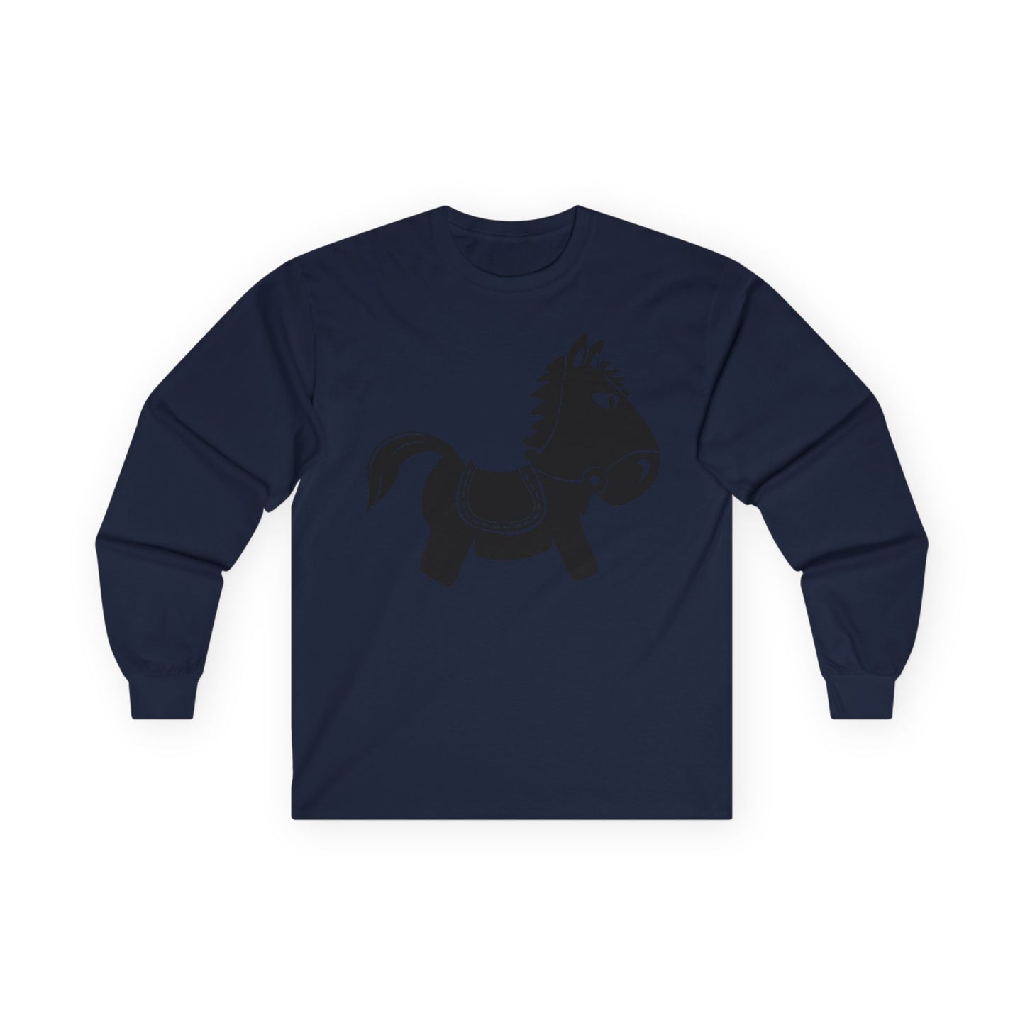 Unisex Ultra Cotton Long Sleeve Tee - Kids Rocking Horse X 300