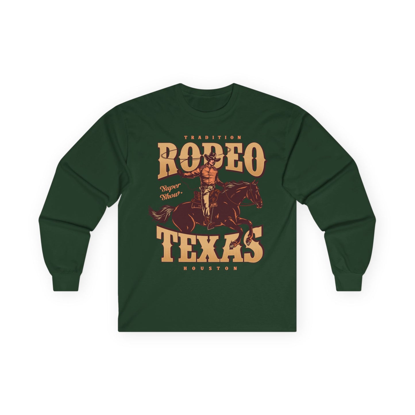Unisex Ultra Cotton Long Sleeve Tee - Tradition Rodeo Super Show - Houston, Texas