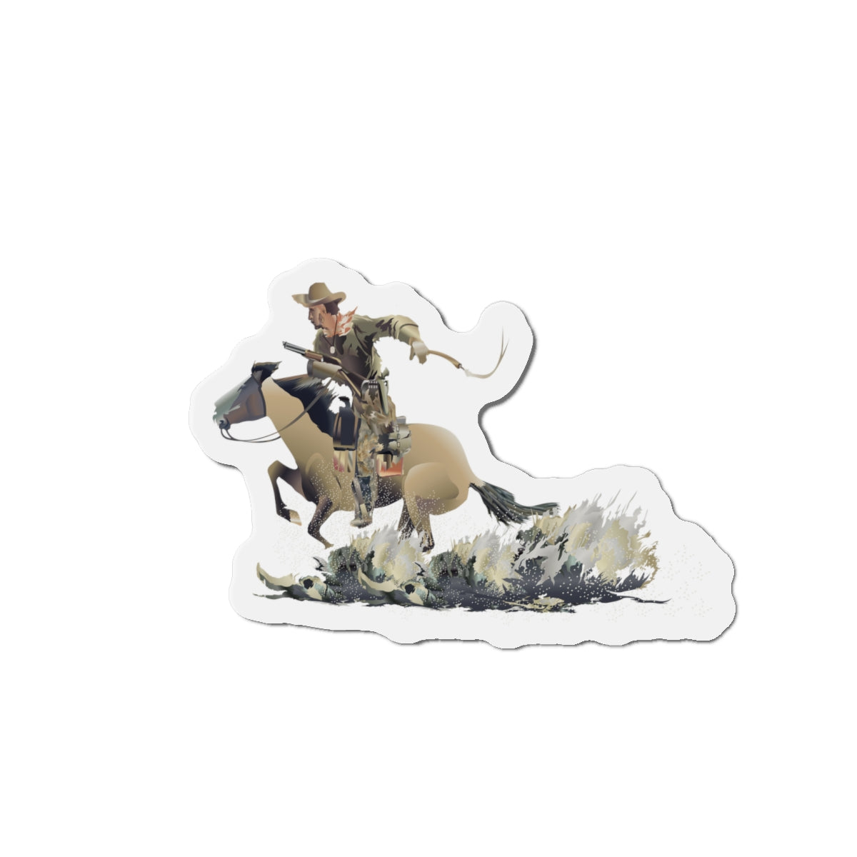 Wild West Cowboy Die-Cut Magnets, Equestrian Decor, Western Style Gifts, Kitchen Accessories, Home Fridge Decorations