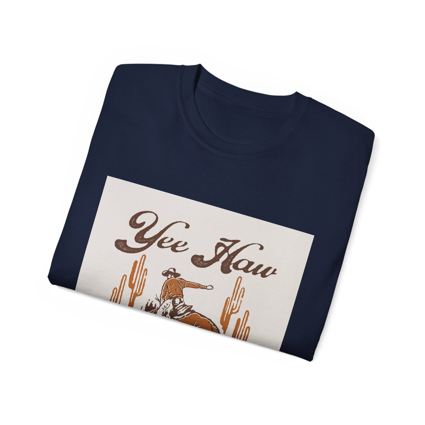 Unisex Ultra Cotton Tee - Wild West Cowboy - Yee Haw