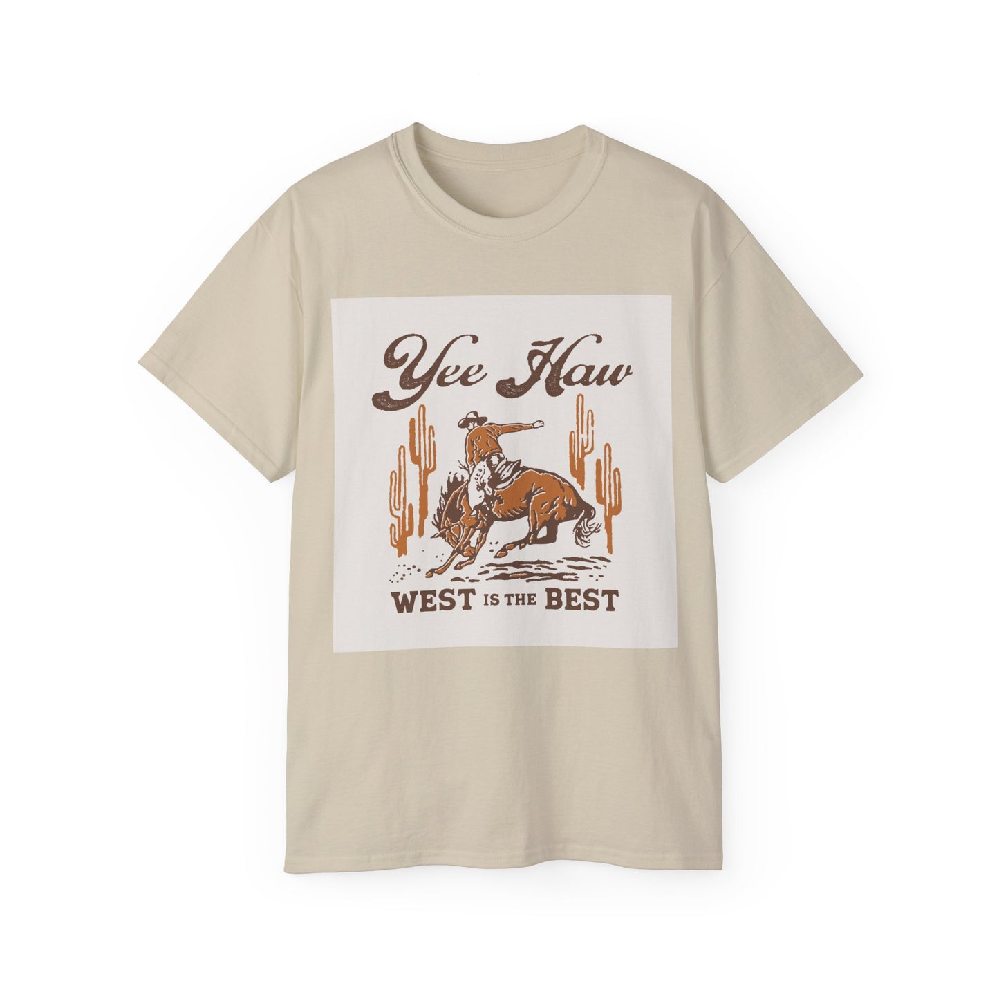 Unisex Ultra Cotton Tee - Wild West Cowboy - Yee Haw
