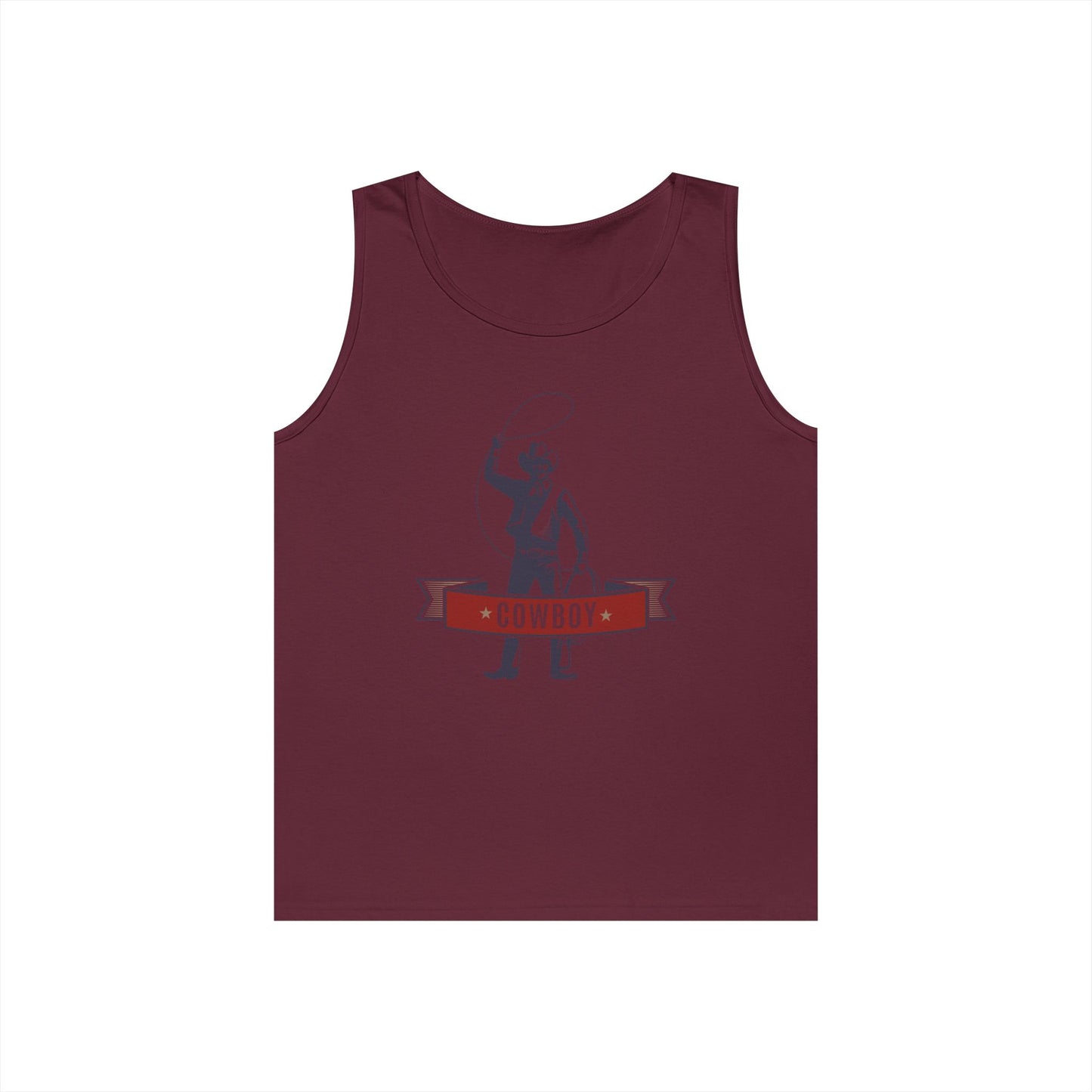 Unisex Heavy Cotton Tank Top - Cowboy - The Wild West